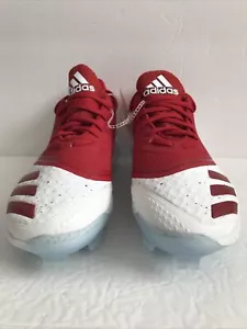 Adidas G28311 Icon V Bounce TPU Damen US Größe 7 rot/weiß Softball-Stollen, NEU - Bild 1 von 10