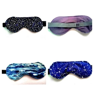 Handgefertigte verstellbare Qualität Baumwolle Verdunkelung Schlaf Augenmaske Augenbinde Migräne - Bild 1 von 16