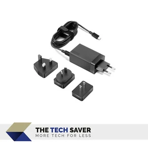 Lenovo 65W USB-C AC Reiseadapter/Ladegerät mit globalen Anschlüssen & Tragetasche - Bild 1 von 4