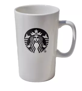 Tazza da caffè in ceramica bianca Starbucks 16 oz con logo sirene nere - Foto 1 di 7
