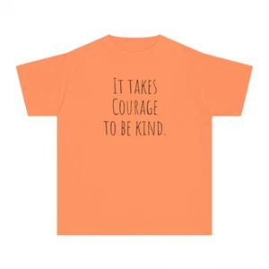 Courage Kindness Youth Midweight Tee - Picture 1 of 22