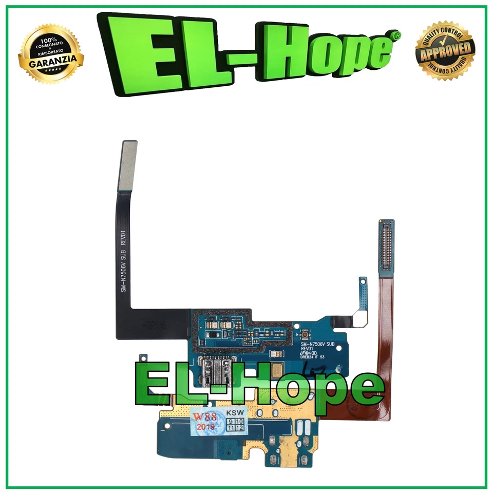 CONNETTORE RICARICA SAMSUNG GALAXY NOTE 3 NEO SM-N7505 MICROFONO DOCK DI CARICA - Immagine 1 di 1