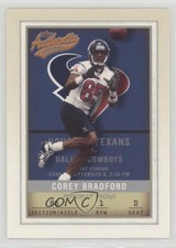 2002 Fleer Authentix Front Row /150 Corey Bradford #3