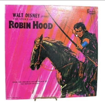 Walt Disney Presents The STORY OF ROBIN HOOD LP Disneyland Foto 1 de 4