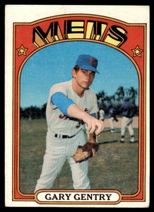 1972 Topps Gary Gentry . New York Mets #105