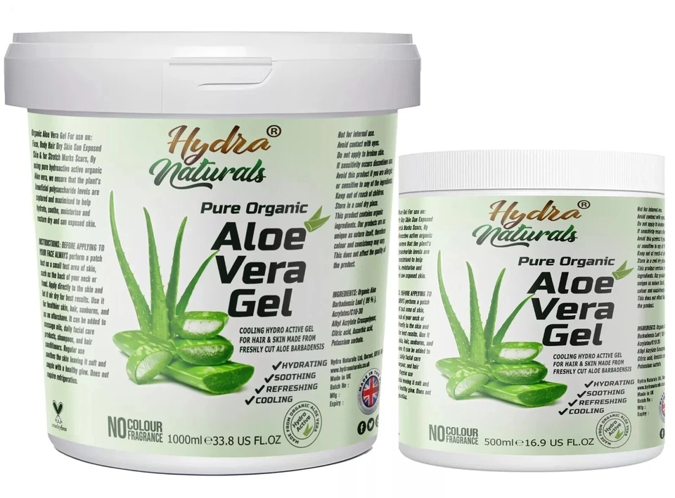 Aloe Vera Gel 100% Pure Natural Organic Multipurpose Soothing Hair & Skin Care  - Image 1 of 4