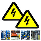 25x Gefahrenwarnaufkleber Hochspannung Elektrosicherheit Gelb