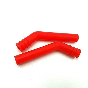 1/8 RC Nitro Motore Scarico Tubo Fine Silicone ROSSO CONFEZIONE DOPPIA 10 mm - Foto 1 di 1