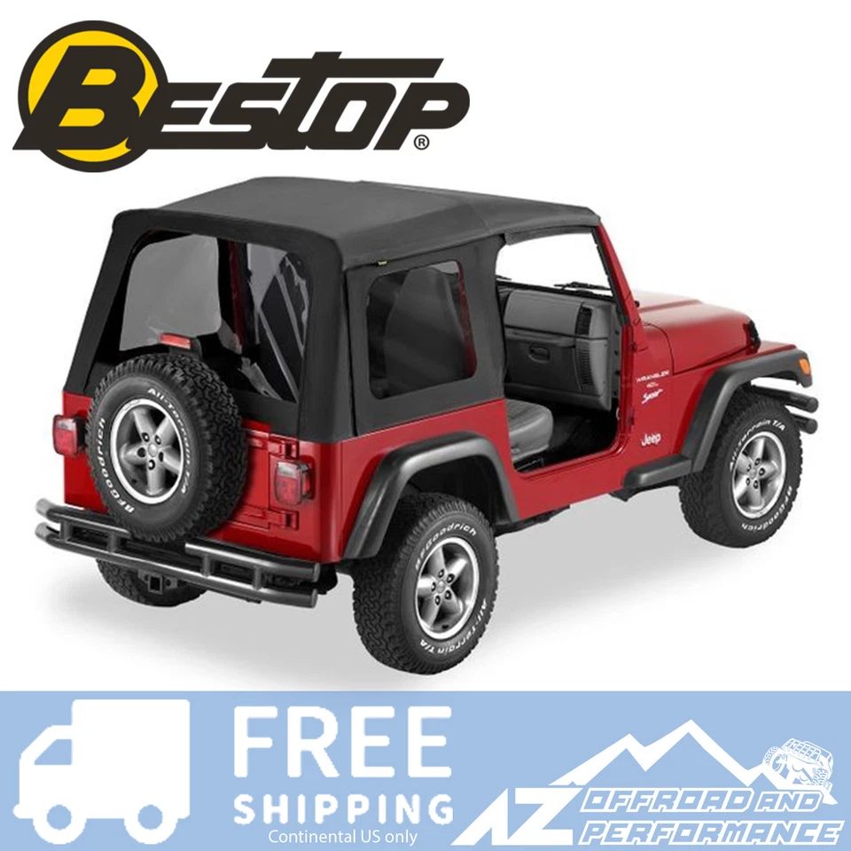 Bestop Supertop Replacement Skin Tint Black Diamond For 97-06 Jeep Wrangler TJ - Imagem 1 de 1