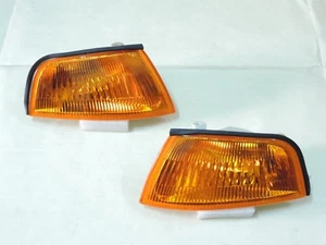 Mitsubishi Lancer Evo 4 IV Mirage Crystal Amber Corner Lights Lamps 1995~1998 - Picture 1 of 6