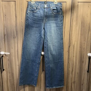 NWT Anthropologie EDWIN Marli Wide Leg Jeans Sz 28 Wash Atlantis 32 Inch Inseam - Picture 1 of 5