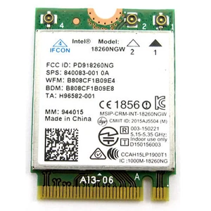 Intel Tri-band Wireless AC 18260NGW M.2 NGFF Bluetooth 4.1 Wifi Card 867M Key A - Picture 1 of 1