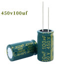 1/5/10 pièces 450v100uf condensateur électrolytique aluminium adaptateur onduleur 18x30