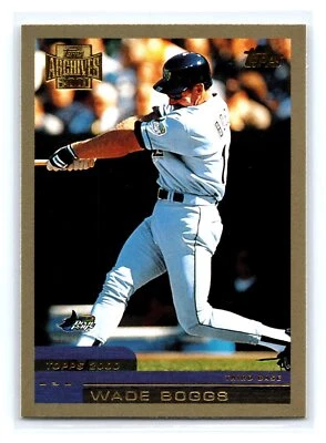 2001 Topps Archives #424 Wade Boggs Tampa Bay Devil Rays - Image 1 of 2