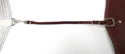 Cinch Connector Strap Latigo Leather 1/2" x 18" w/Bolt Snap Eddy's Tack