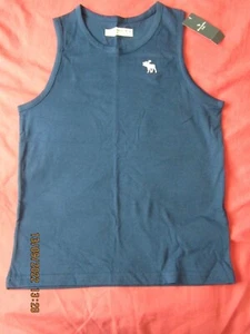 Abercrombie & Fitch Dark Blue Sleeveless Vest - 9-10 yrs - BNWT!! RRP £13 - Picture 1 of 6