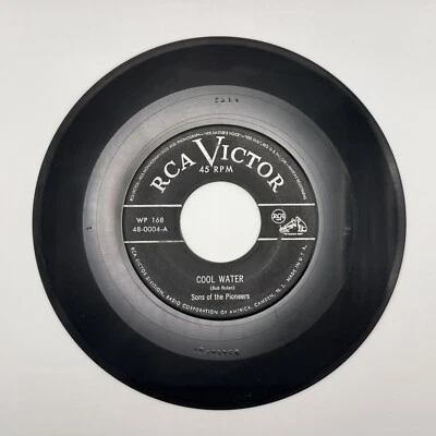 SONS OF THE PIONEERS Cool Water & Tumbling Tumbleweeds 1955 RCA Victor 45 rpm - Image 1 of 2