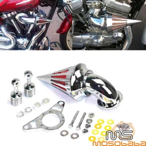 Motorcycle Spike Intake Air Filter Cleaner For Harley Softail 01-07 Dyna Fat Bob - Picture 1 of 8