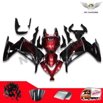 NT Injection Red Black Fairing Fit For Kawasaki Ninja 2013-2017 EX300 300 l035 - Image 1 of 4