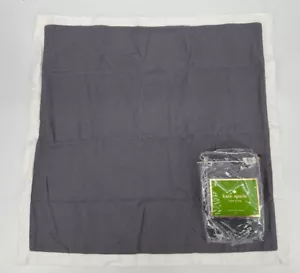 NEW Kate Spade European Charcoal Gray & White Frame Euro European Pillow Sham - Picture 1 of 4