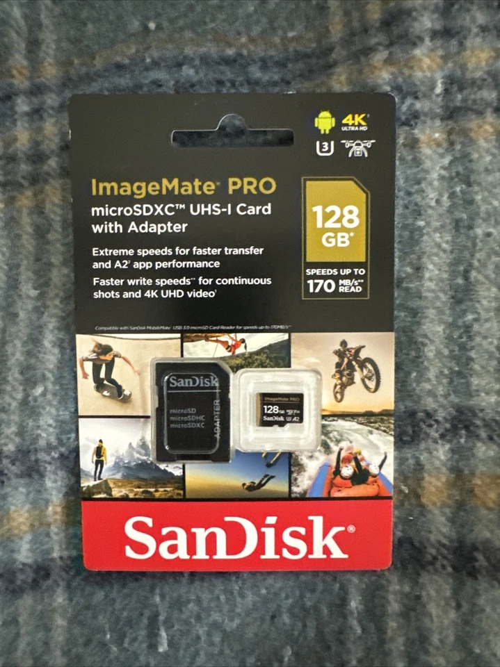 Tarjeta de memoria SanDisk SDSQXBZ-128G-AWCKA 128 GB UHS velocidad clase 1 Foto 1 de 1