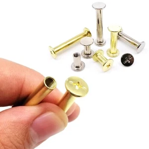 5-150mm Leather Bag Belt Photo Album Book Post Binding Chicago Screw Rivet Bolt - Picture 1 of 8