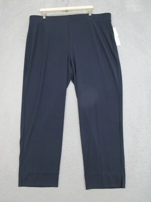 Talbots Pants Women 3X Blue Stretch Corporate Office Versatile Knit Comfortable - Image 1 of 4