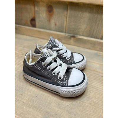 Zapatillas Converse Chuck Taylor All Star Infantiles US2 11 cm Gris Parte Superior Baja 7J794 Foto 1 de 4