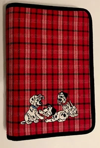 Vintage Disney Store 101 Dalmatians Day Planner Ring Binder Plaid Flannel 1997 - Picture 1 of 12