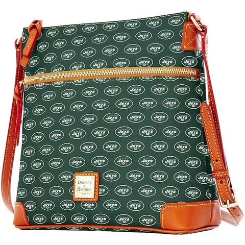 NFL New York Jets Dooney & Bourke Crossbody Purse Messenger Bag - Green Cover