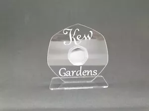 Kew Garden 50p Acrylic Display Stand 50 Pence Holder (No Coin) - Picture 1 of 1
