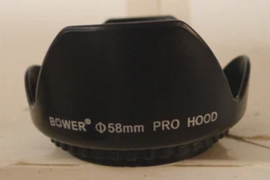 Bower 58mm Plastic Threaded Lens Tulip Pro Hood Shade - Picture 1 of 4