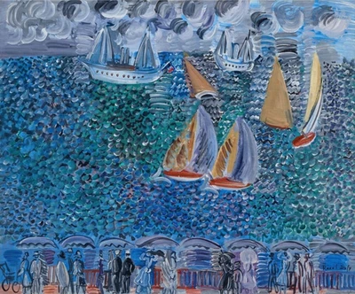 Raoul Dufy The Walk by the Sea : Archival Quality Giclée Art Print 1924 - Image 1 of 2