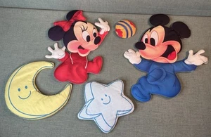 Disney Bebés Minnie Mickey Mouse Decoración de Pared De Colección Peluche Suave Guardería Bebé - Imagen 1 de 7