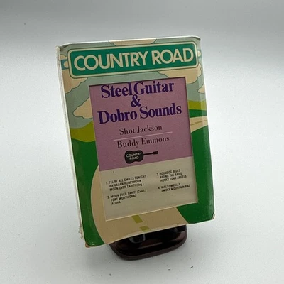 Factory Sealed Shot Jackson & Buddy Emmons Steel Guitar Dobro Sounds 8 Track NOS - Image 1 of 4
