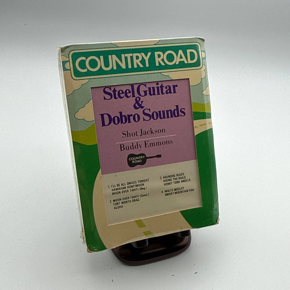 Factory Sealed Shot Jackson & Buddy Emmons Steel Guitar Dobro Sounds 8 Track NOS - Image 1 of 4