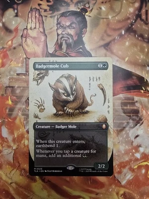 Badgermole Cub Borderless Near Mint (MtG x ATLA Single) - Image 1 of 2