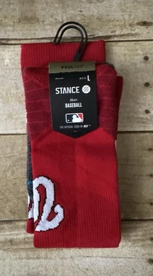 Stance Diamond OTC Pro Baseball Washington Nationals Socks Men  L Feel 360 NWT - Image 1 of 3