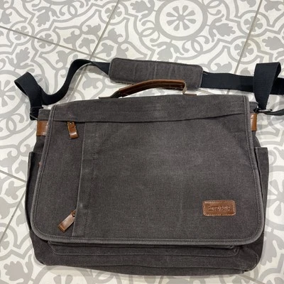 Canvas Messenger Laptop Shoulder Travel Bag ESTARER Backpack School Work - Image 1 of 4