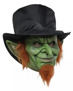 Leprechaun Kobold Maske mit Stoffzylinder - Bild 1 von 1