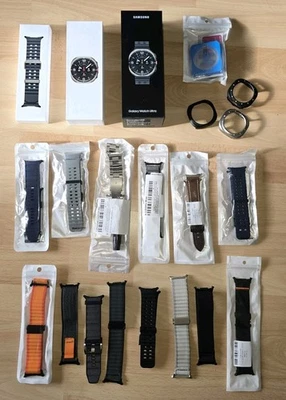 Samsung Galaxy Watch Ultra (2025) Titanium Silver 47mm mit viel Zubehör - Bild 1 von 4