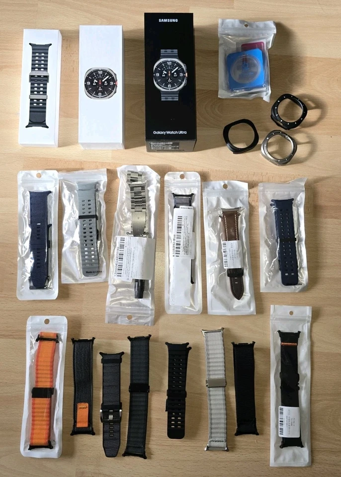 Samsung Galaxy Watch Ultra (2025) Titanium Silver 47mm mit viel Zubehör - Bild 1 von 4