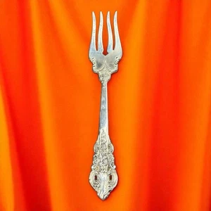 Barock verzierte Blumen Serviergabel Porzellan Besteck Silberbesteck Vintage wie besehen - Bild 1 von 10