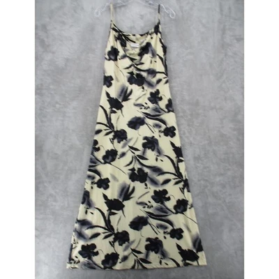 Vintage Newport News Dress 12 Floral Grunge Shelf Bra 90s Tank Slip Whimsigoth - Image 1 of 4