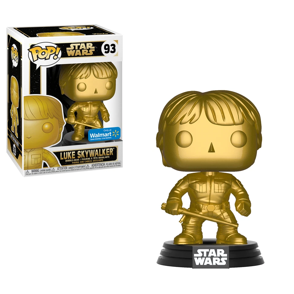 Funko Pop! Vinyl: Star Wars - Luke Skywalker (Gold) (Metallic) - Walmart (Exclusive) #93