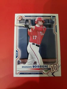 Branden Boissiere 2021 Bowman Draft BD-156, base di carta, Washington Nationals - Foto 1 di 2