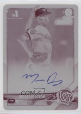 2018 Bowman Draft Chrome Pick Printing Plate Magenta 1/1 Mason Denaburg Auto 0ar