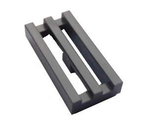 Lego 10 Stück Gitterfliesen dunkelgrau (darkbluish gray) 1x2 Gitter Fliese 2412b - Bild 1 von 1