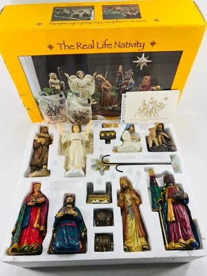 "Juego de 14 piezas de belén de tres reyes regalos incienso completo vida real 7""" Foto 1 de 4