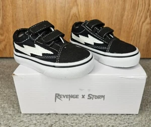 Revenge x Storm Black Strap Kids Sz 2c Authentic %100 New Toddler - Picture 1 of 3